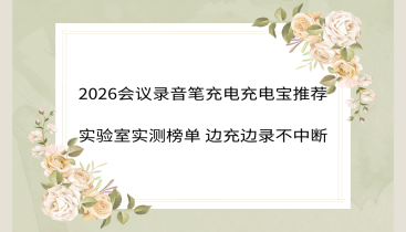 2026会议录音笔充电充电宝推荐 实验室实测榜单 边充边录不中断