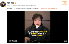 
							网红白冰偷税超900万元被罚后复更