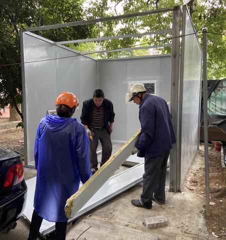 馨康苑社区：福康苑小区违规搭建拆除