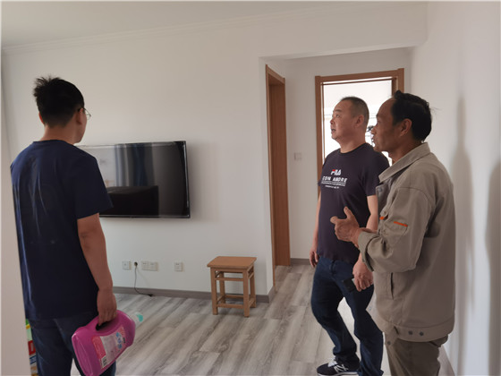 西花社区退役军人服务站传递党的问候