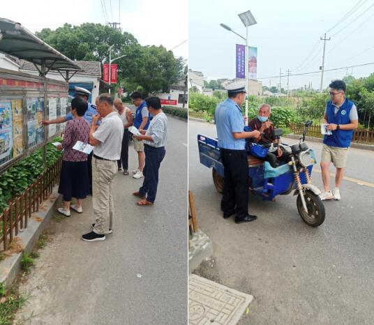尚桥社区:格格关爱“为群众” 协助交警“办实事”