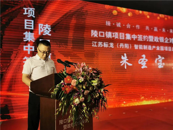 江苏丹阳陵口镇开展项目集中签约暨政银企对接会
