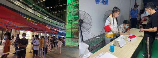 殷巷社区：助力检测战疫情 共青团员当为先