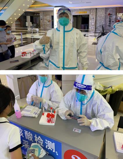 殷巷社区：上阵“父子兵” 携手同抗疫