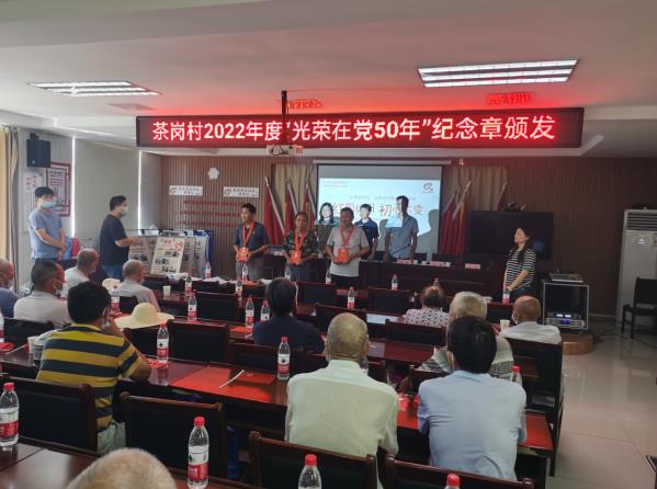 红船依旧 初心不变 茶岗村开展七一主题活动