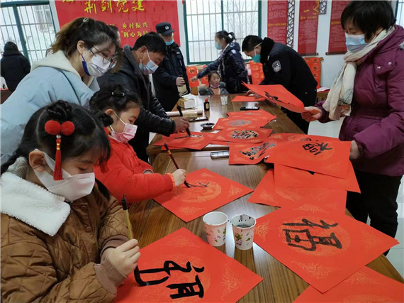 玉兔迎新年 丹青贺新春丨江宁谷里街道荆刘村开展文化惠民活动